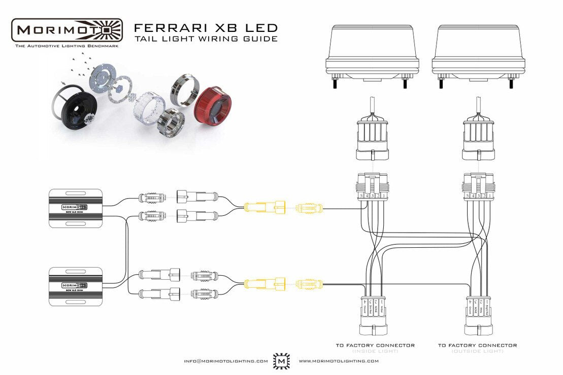 02-06 Ferrari 575 Berlinetta XB LED Tail Lights