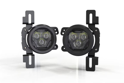18-26 Jeep Wrangler JL/20-26 Gladiator JT 4Banger LED Fog Lights