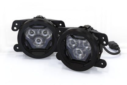 18-26 Jeep Wrangler JL/20-26 Gladiator JT 4Banger LED Fog Lights
