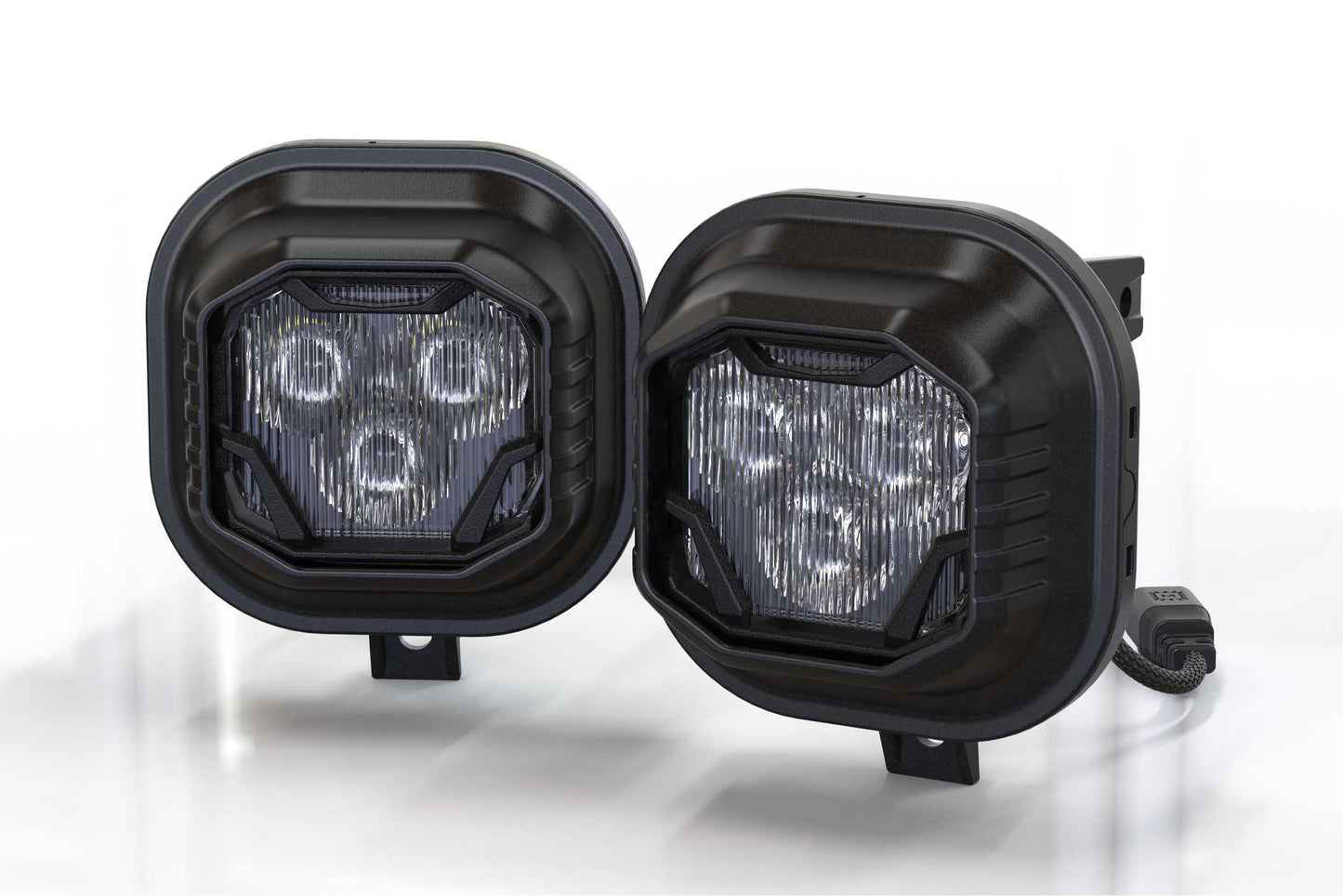 4Banger Fog Lights: 99-16 Super Duty (HXB Yellow SAE Wide Beam)