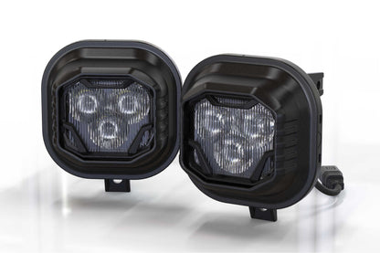 4Banger Fog Lights: 99-16 Super Duty (HXB Yellow SAE Wide Beam)