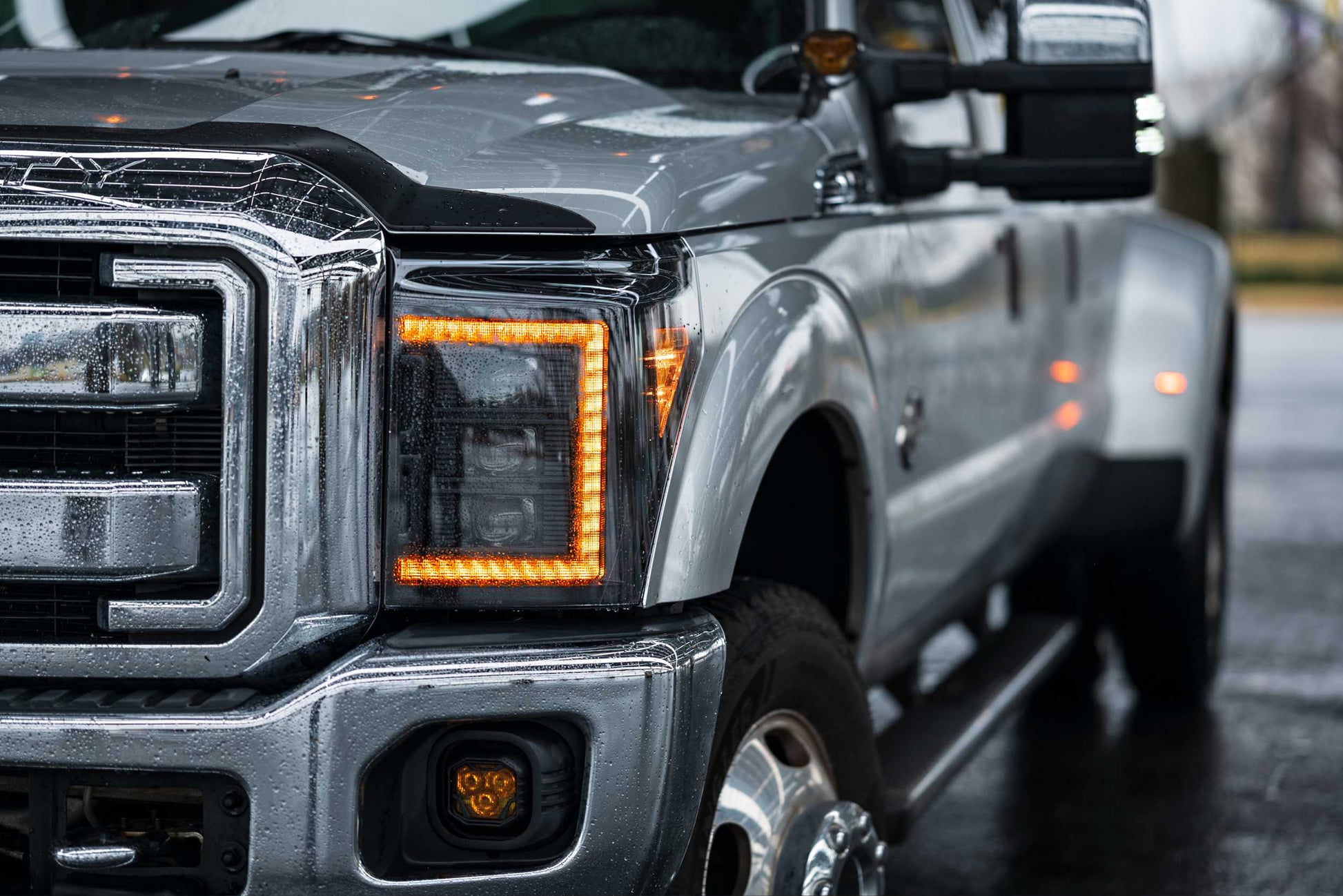 4Banger Fog Lights: 99-16 Super Duty (HXB Yellow SAE Wide Beam)