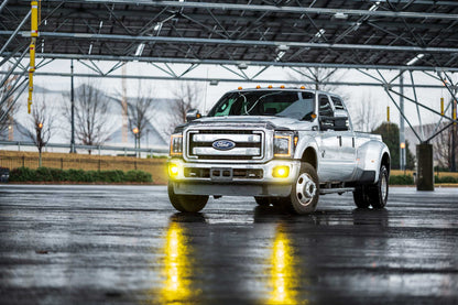 4Banger Fog Lights: 99-16 Super Duty (HXB Yellow SAE Wide Beam)