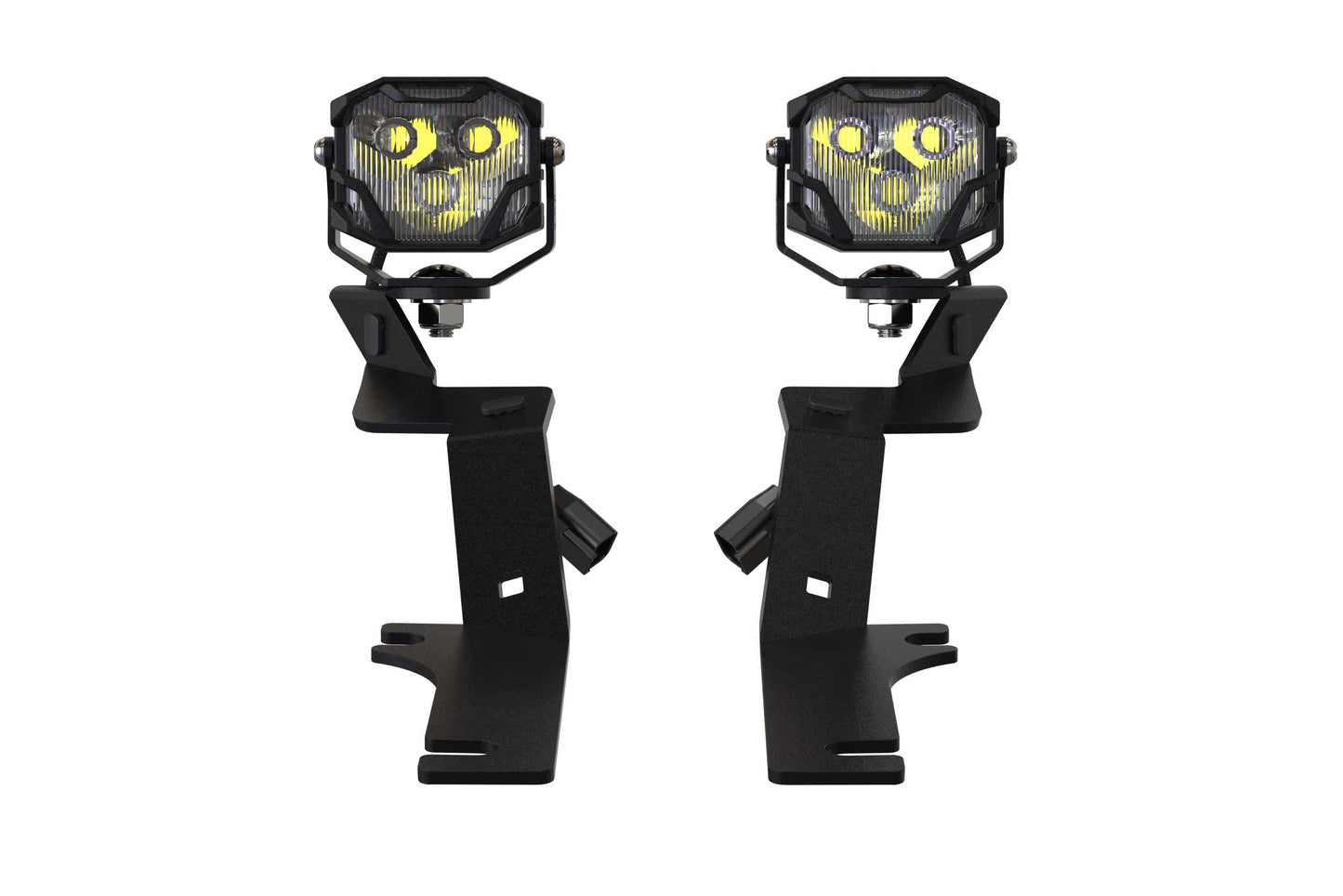 Morimoto 4Banger Ditch Light Kit: 17-20 Raptor (HXB Yellow SAE Wide Beam)