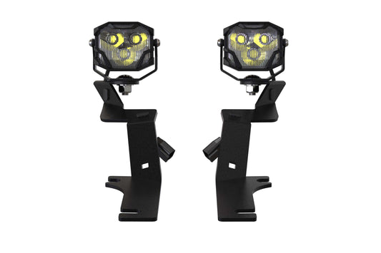 Morimoto 4Banger Ditch Light Kit: 17-20 Raptor (HXB Yellow SAE Wide Beam)