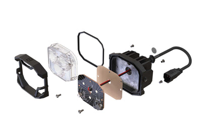 Morimoto 4Banger Ditch Light Kit: 17-20 Raptor (HXB Yellow SAE Wide Beam)