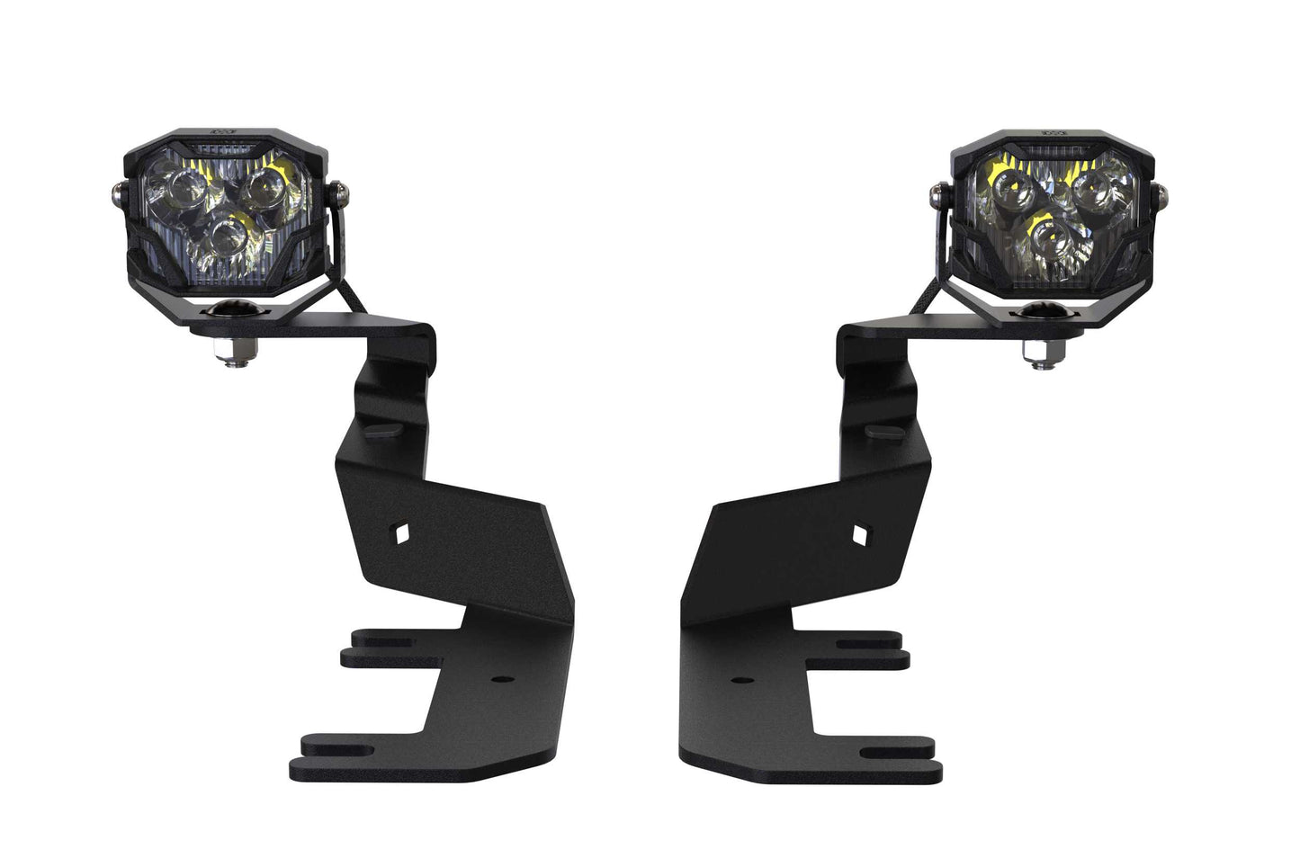 Morimoto 4Banger Ditch Light Kit: 17-22 Super Duty (HXB Yellow SAE Wide Beam)