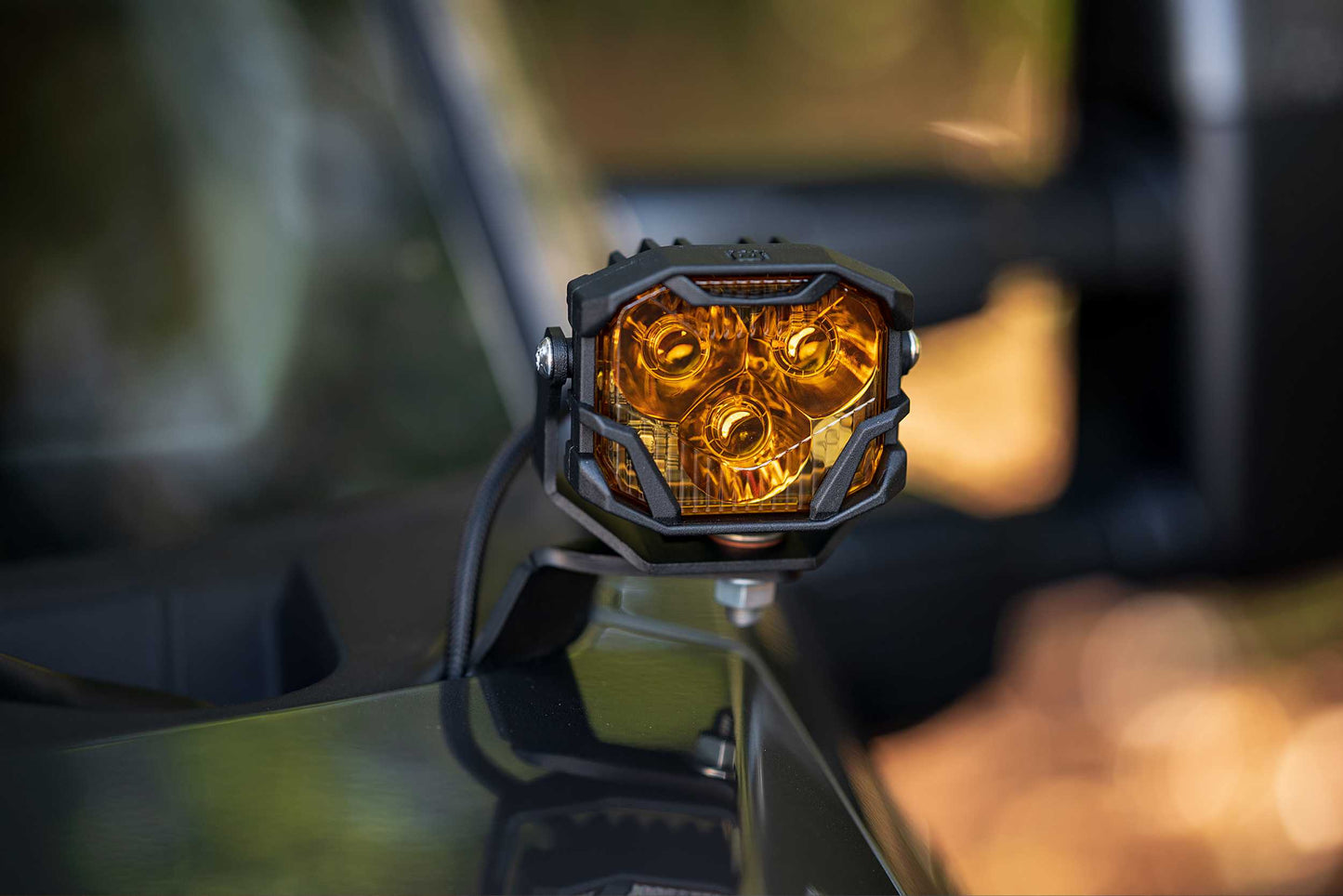 Morimoto 4Banger Ditch Light Kit: 17-22 Super Duty (HXB Yellow SAE Wide Beam)