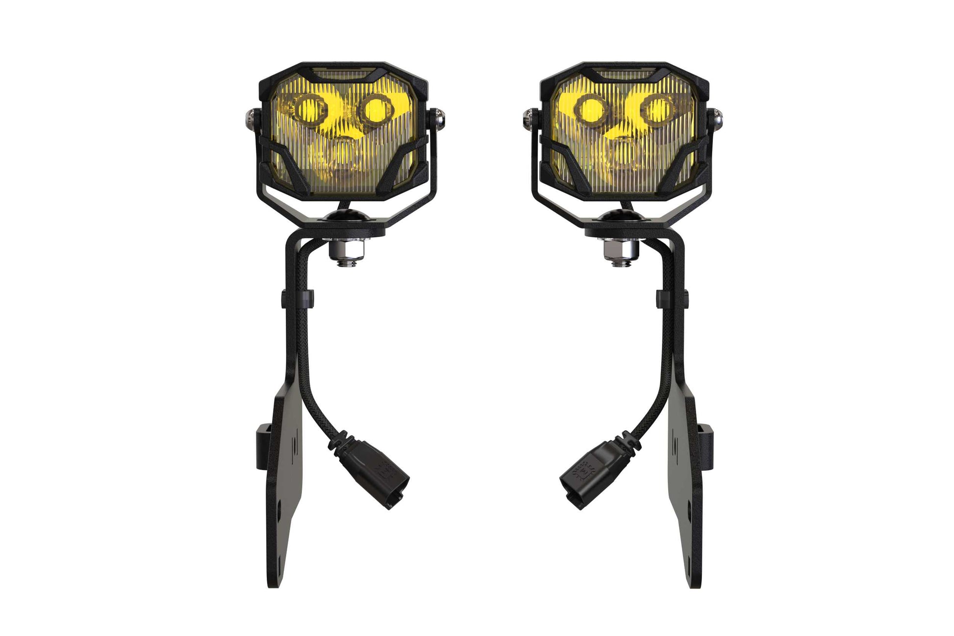 Morimoto 4Banger Ditch Light Kit: 11-16 Super Duty (HXB Yellow SAE Wide Beam)