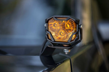 Morimoto 4Banger Ditch Light Kit: 11-16 Super Duty (HXB Yellow SAE Wide Beam)