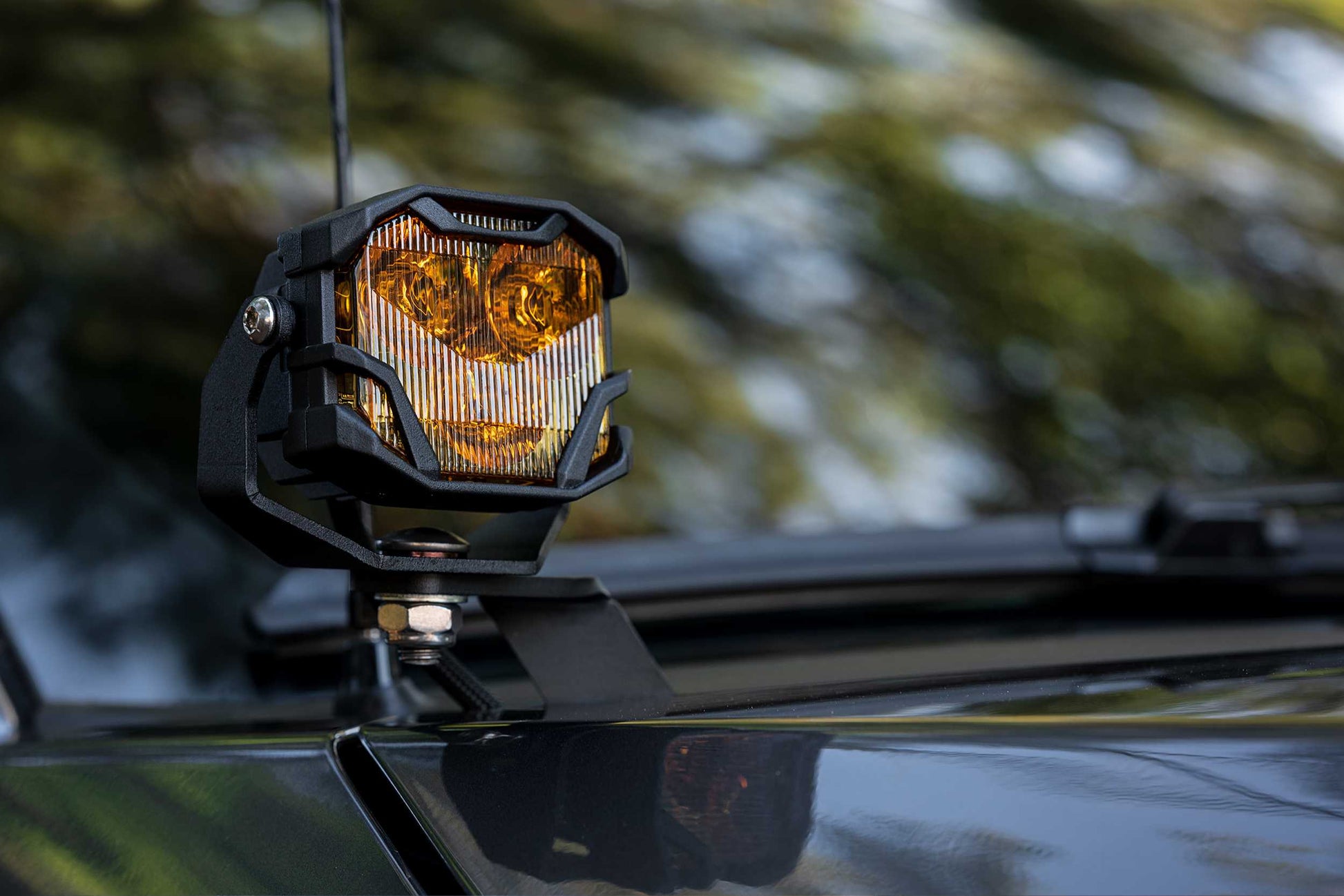 Morimoto 4Banger Ditch Light Kit: 11-16 Super Duty (HXB Yellow SAE Wide Beam)