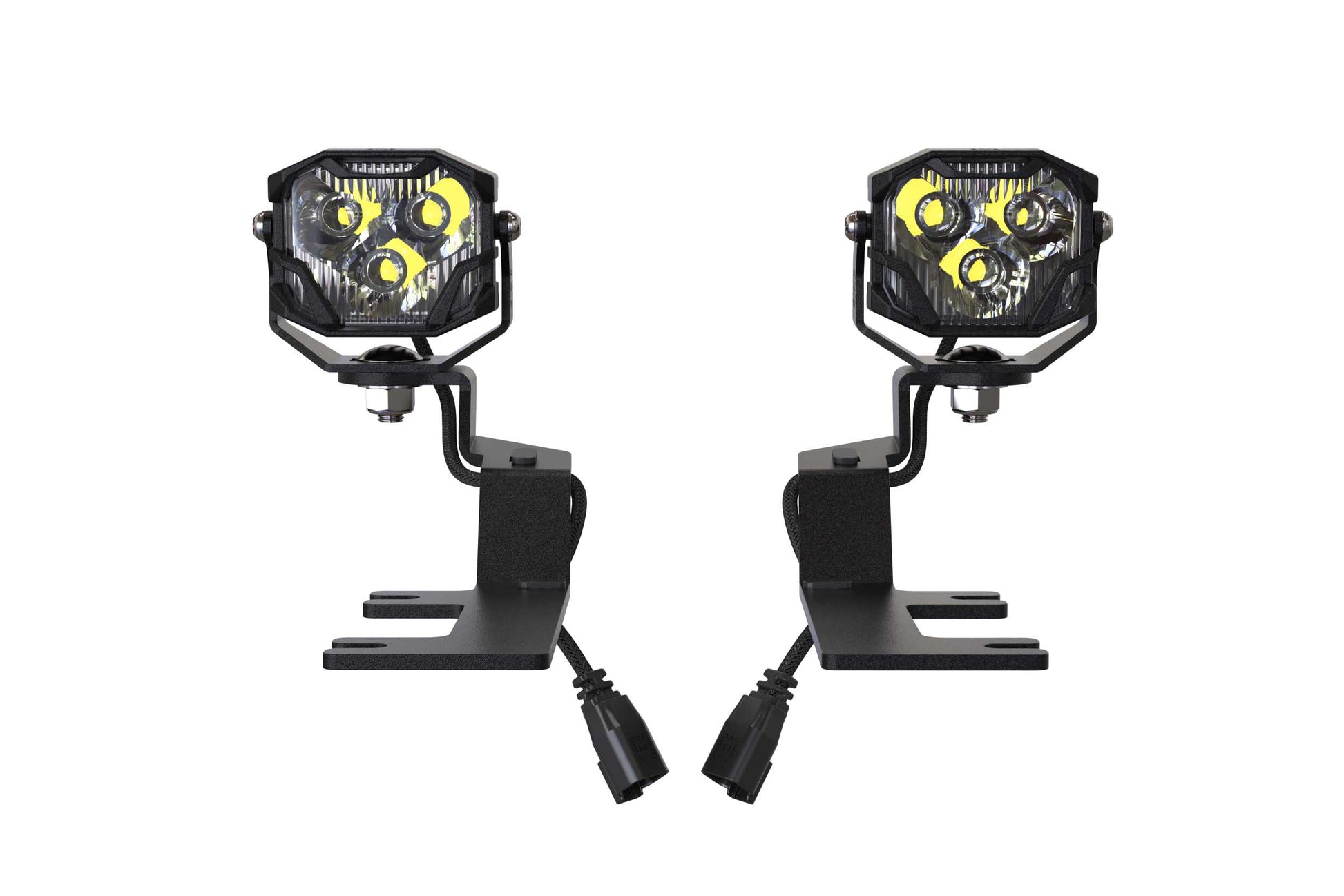 Morimoto 4Banger Ditch Light Kit: 14-18 Silverado 1500 (NCS White Spot Beam)