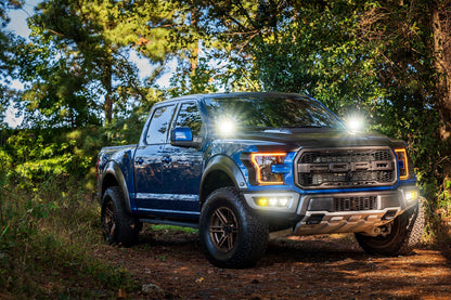 Morimoto 4Banger Ditch Light Kit: 15-20 F150 (NCS White Spot Beam)