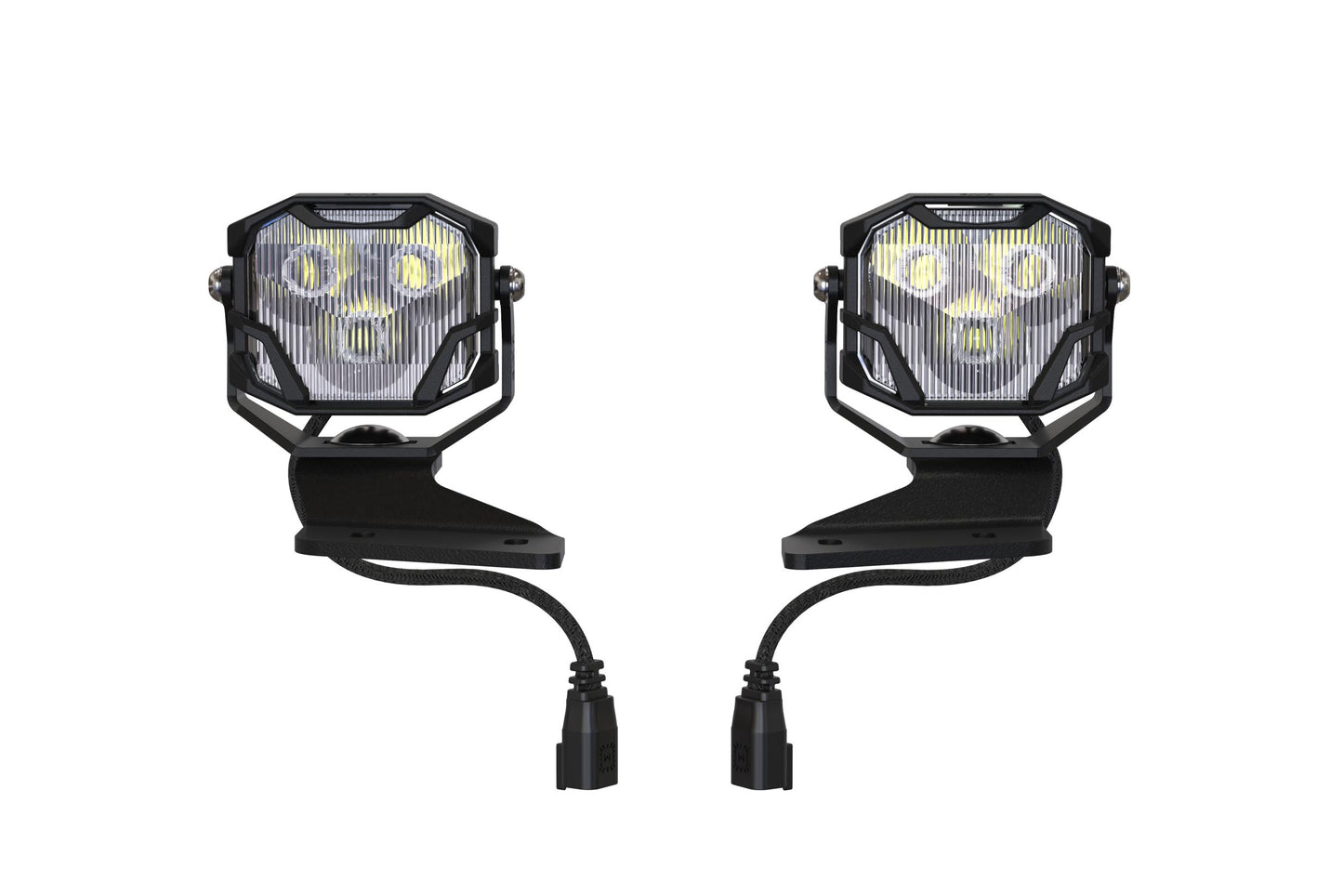 Morimoto 4Banger Ditch Light Kit: 2021+ Bronco (NCS White Spot Beam)