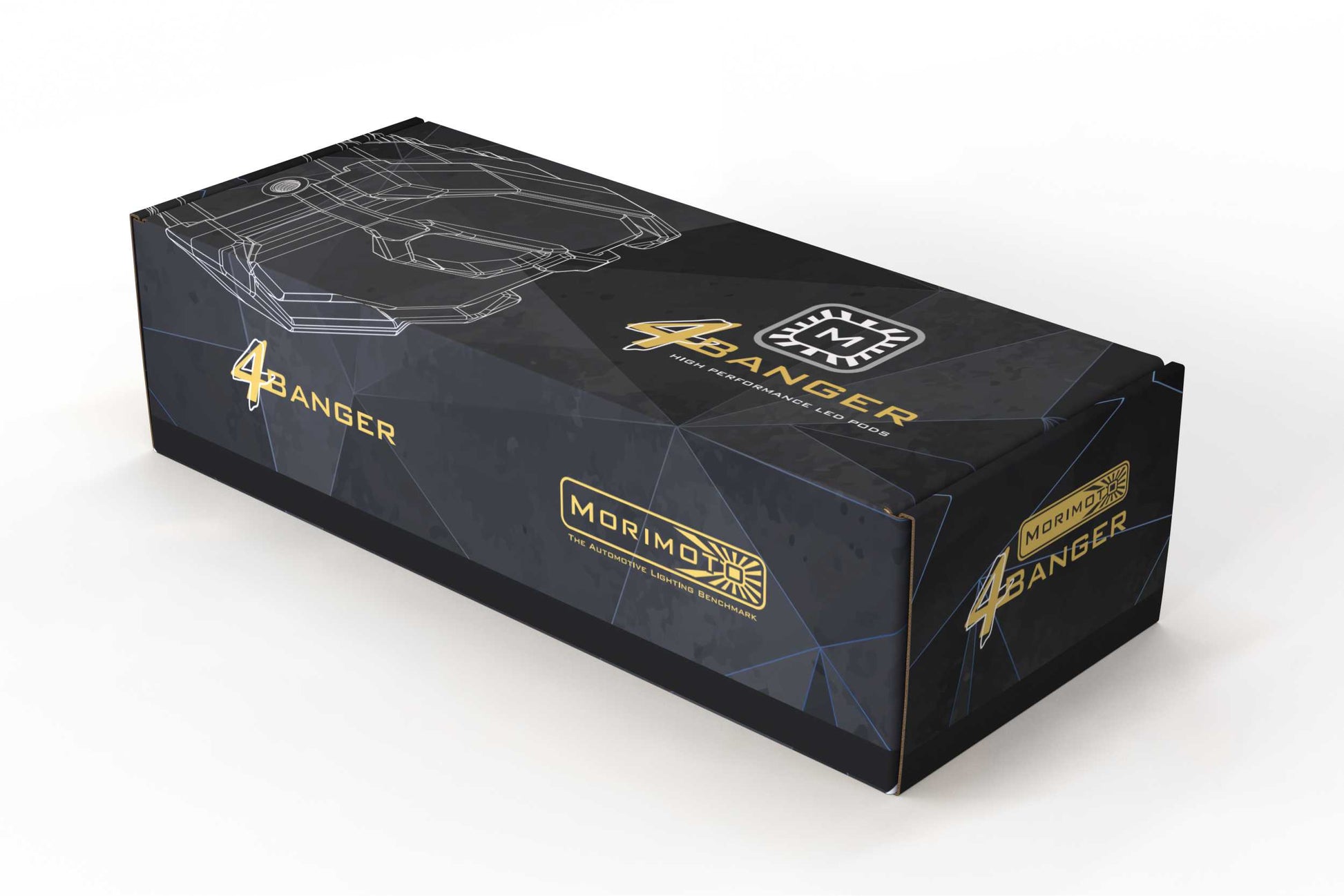 Morimoto 4Banger Ditch Light Kit: 2021+ Bronco (NCS White Spot Beam)