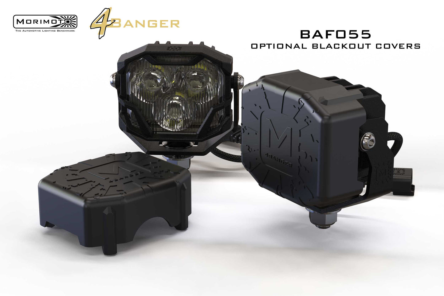 Morimoto 4Banger Ditch Light Kit: 2021+ Bronco (NCS White Spot Beam)