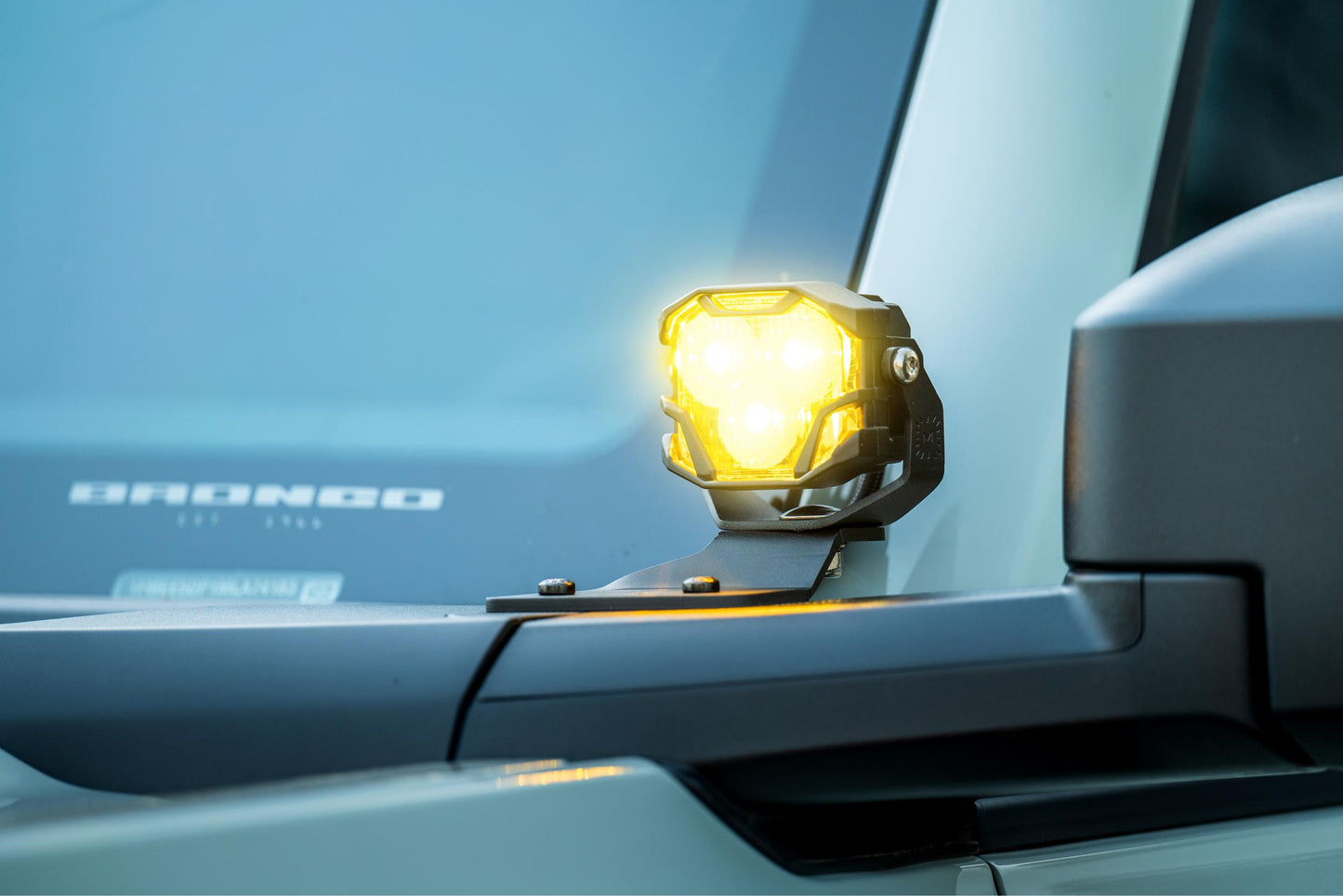 Morimoto 4Banger Ditch Light Kit: 2021+ Bronco (NCS White Spot Beam)