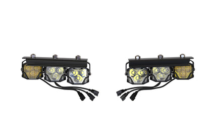Morimoto 4Banger Triple Fog Kit: Bronco (21+ / Brackets only / Set)