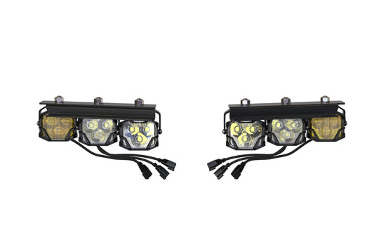 Morimoto 4Banger Triple Fog Kit: Bronco (21+ / Brackets only / Set)