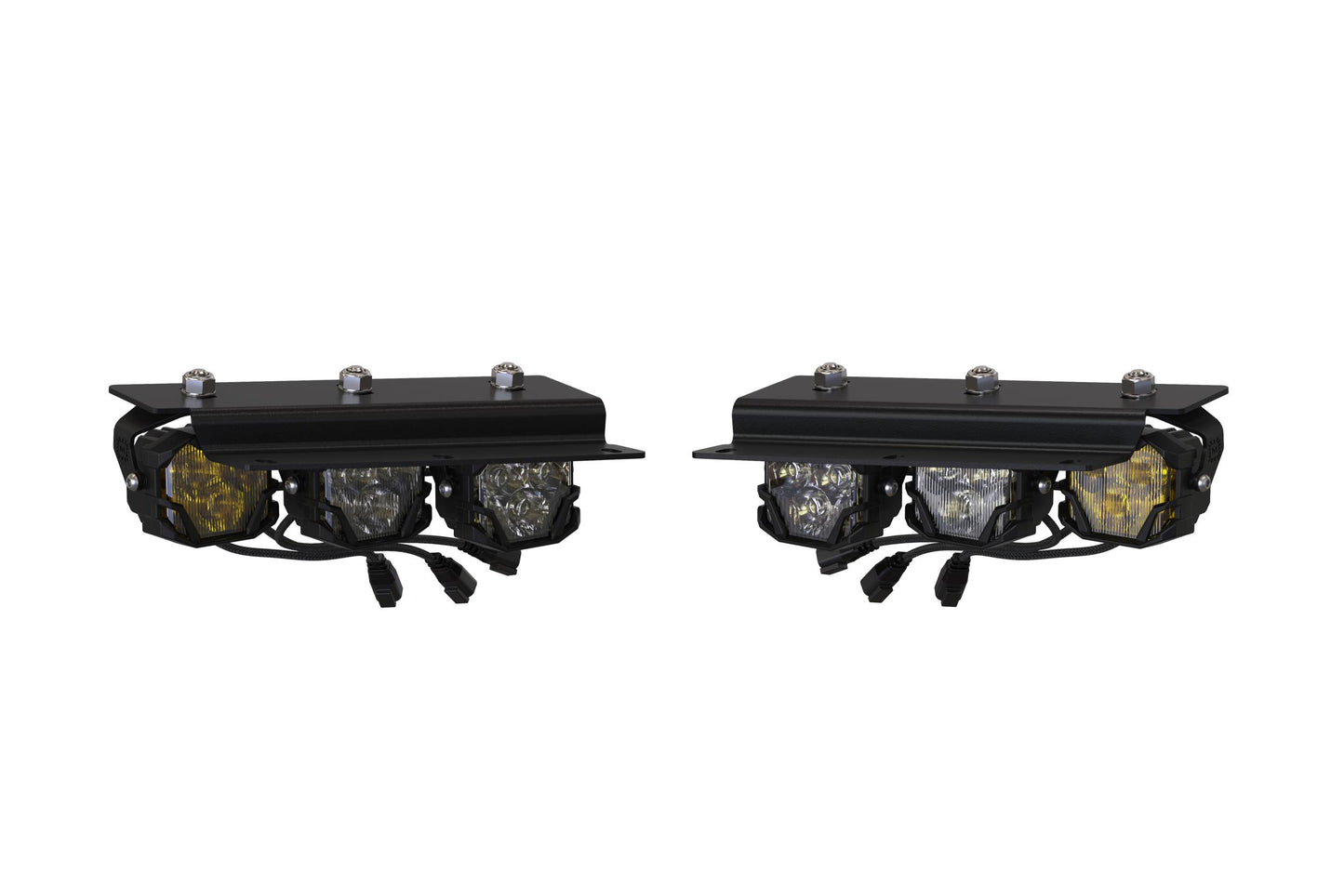 Morimoto 4Banger Triple Fog Kit: Bronco (21+ / Brackets only / Set)
