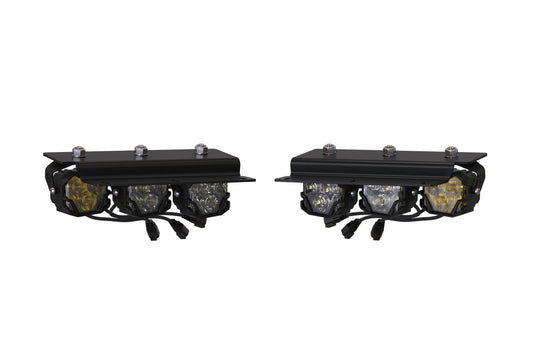 Morimoto 4Banger Triple Fog Kit: Bronco (21+ / Brackets only / Set)