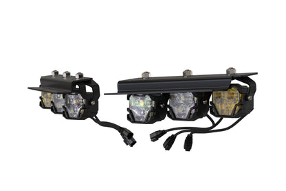 Morimoto 4Banger Triple Fog Kit: Bronco (21+ / Brackets only / Set)