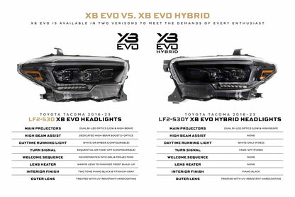 16-23 Toyota Tacoma XB Evo Hybrid LED Headlights