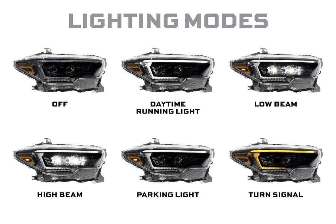 16-23 Toyota Tacoma XB Evo Hybrid LED Headlights