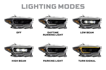 16-23 Toyota Tacoma XB Evo Hybrid LED Headlights