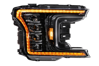 18-20 Ford F-150 XB LED Headlights ( AMBER DRL )