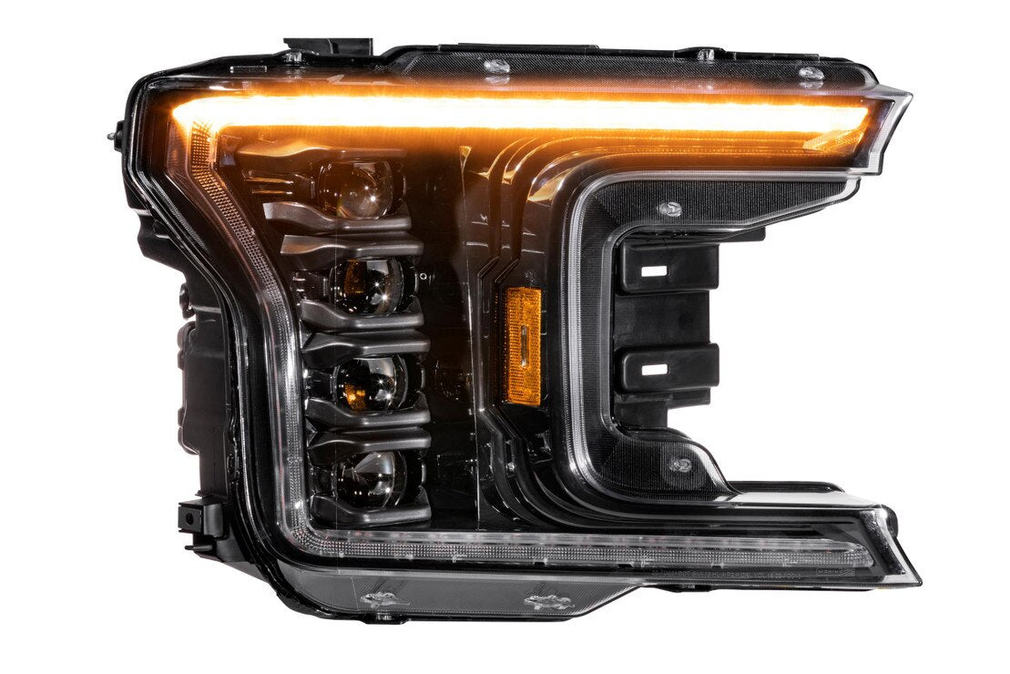 18-20 Ford F-150 XB LED Headlights ( AMBER DRL )