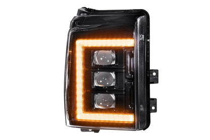 11-16 Ford Super Duty XB LED Headlights ( AMBER DRL )