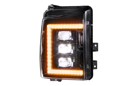 11-16 Ford Super Duty XB LED Headlights ( AMBER DRL )