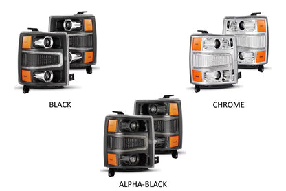 14-15 Chevrolet Silverado Pro Headlights