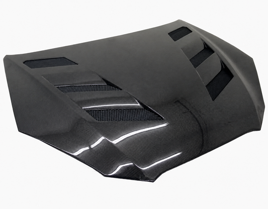 2011-2012 Hyundai Genesis 2DR VIS Racing AMS Style Carbon Fiber Hood