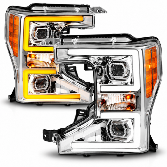 20-22 Ford F250 F350 F450 Superduty Chrome Projector V2 Headlights