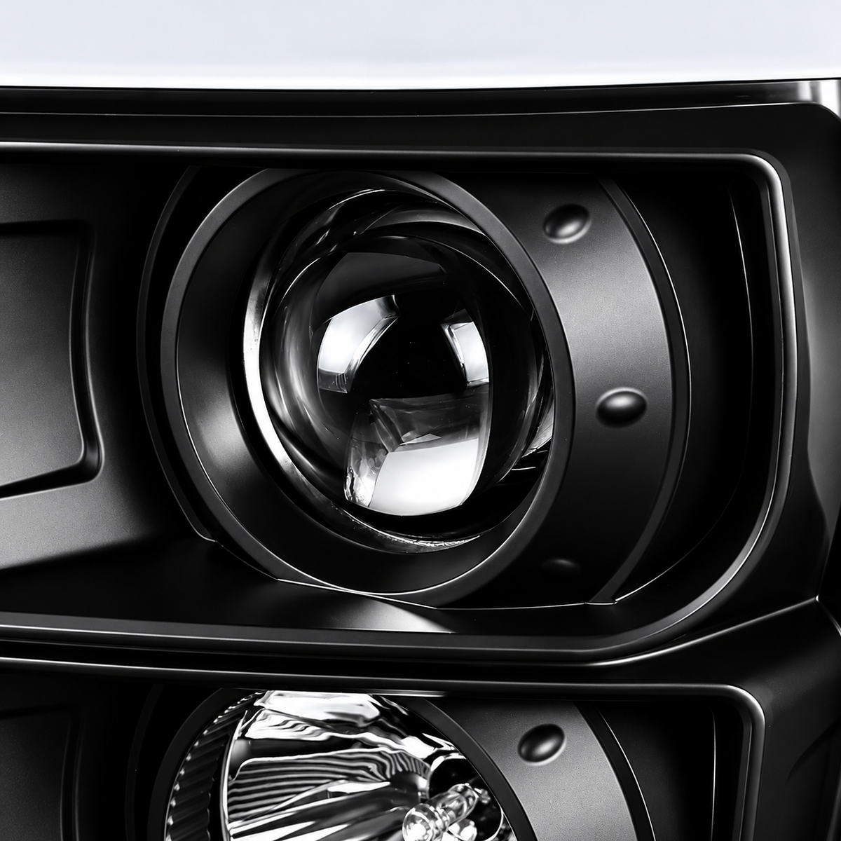 11-16 Ford F250 F350 F450 F550 Super Duty Black Projector Headlights