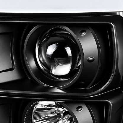 11-16 Ford F250 F350 F450 F550 Super Duty Black Projector Headlights