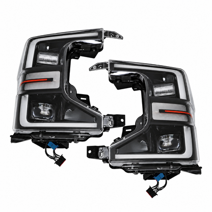 20-22 Ford F-250 Super Duty Black LED Headlights