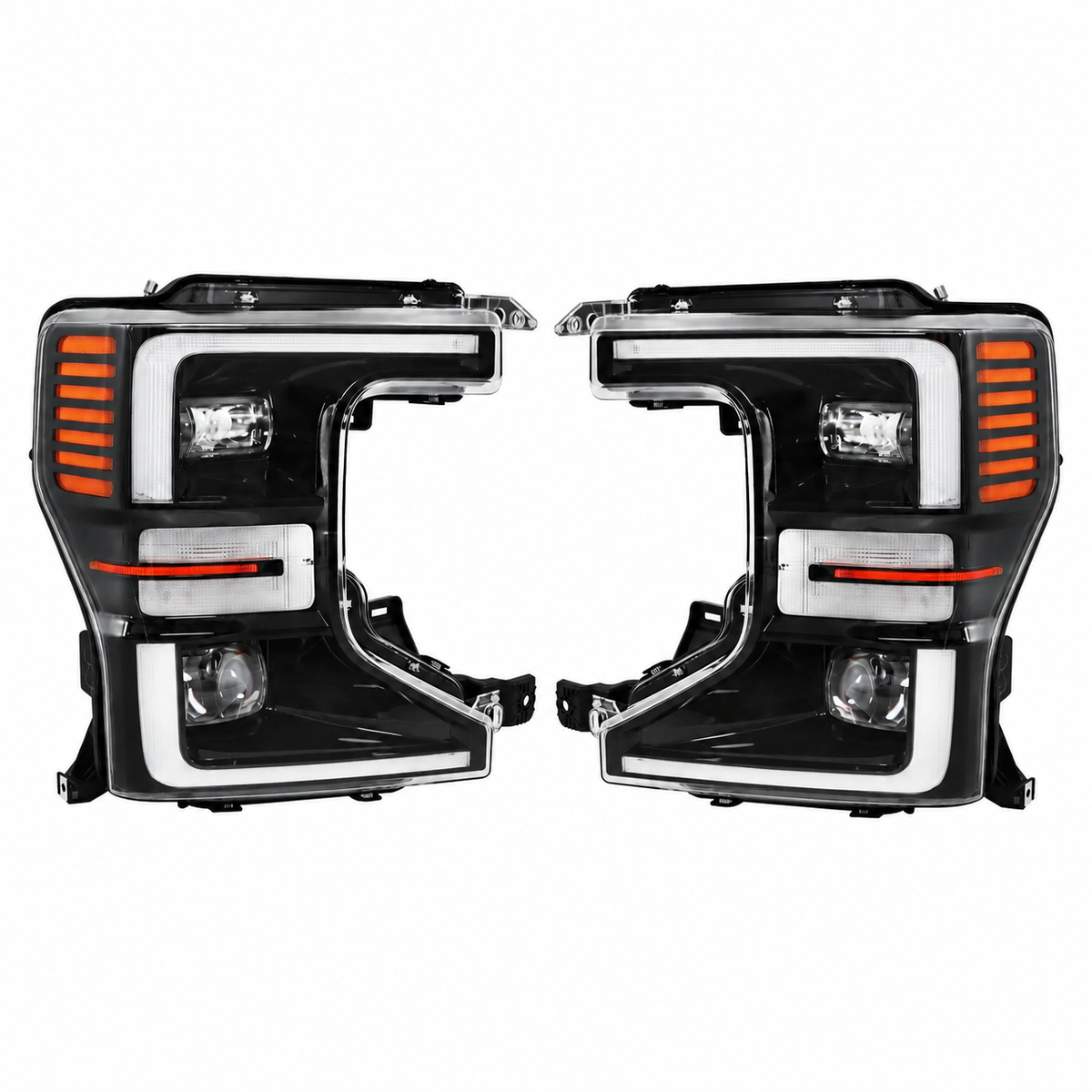 20-22 Ford F-250 Super Duty Black LED Headlights