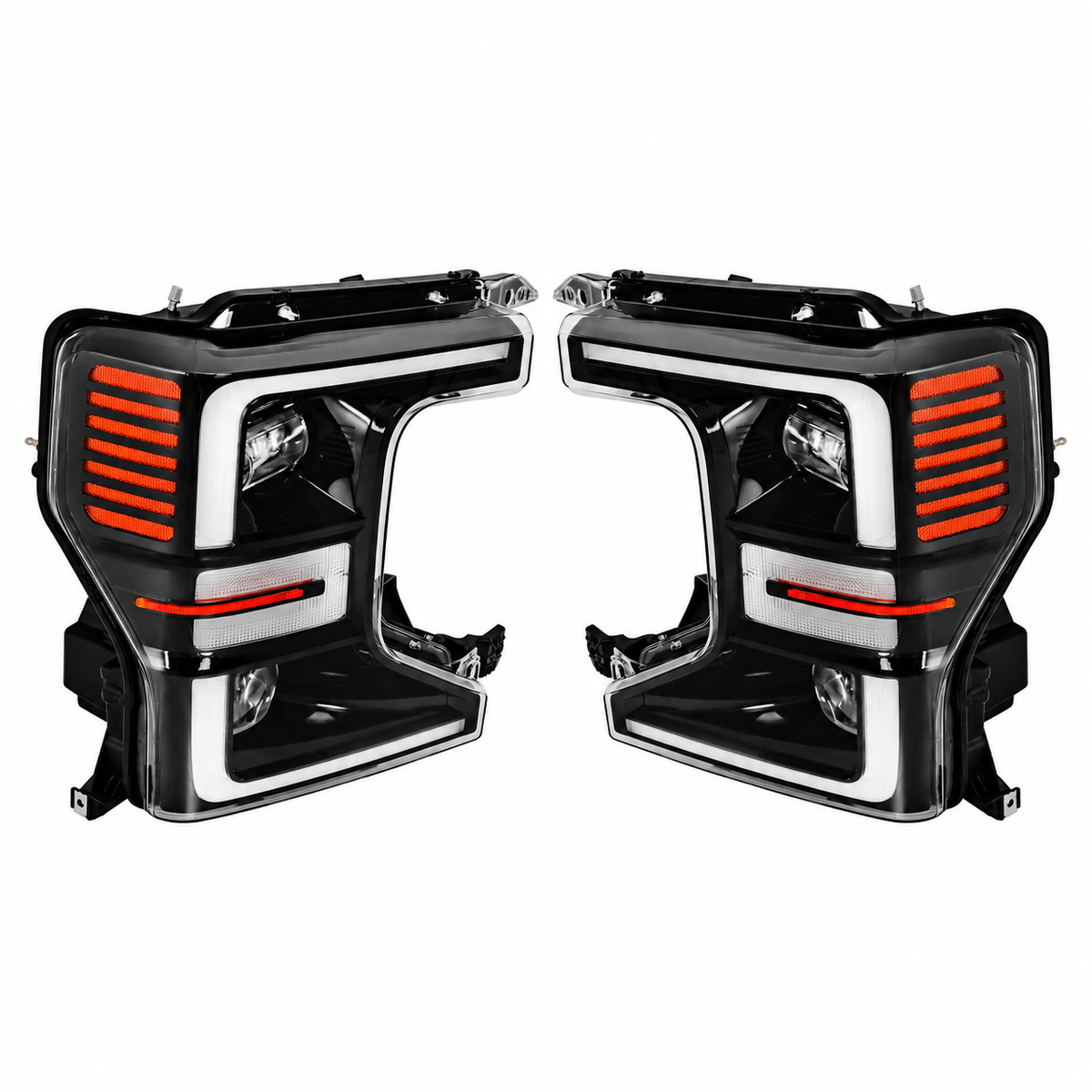 20-22 Ford F-250 Super Duty Black LED Headlights