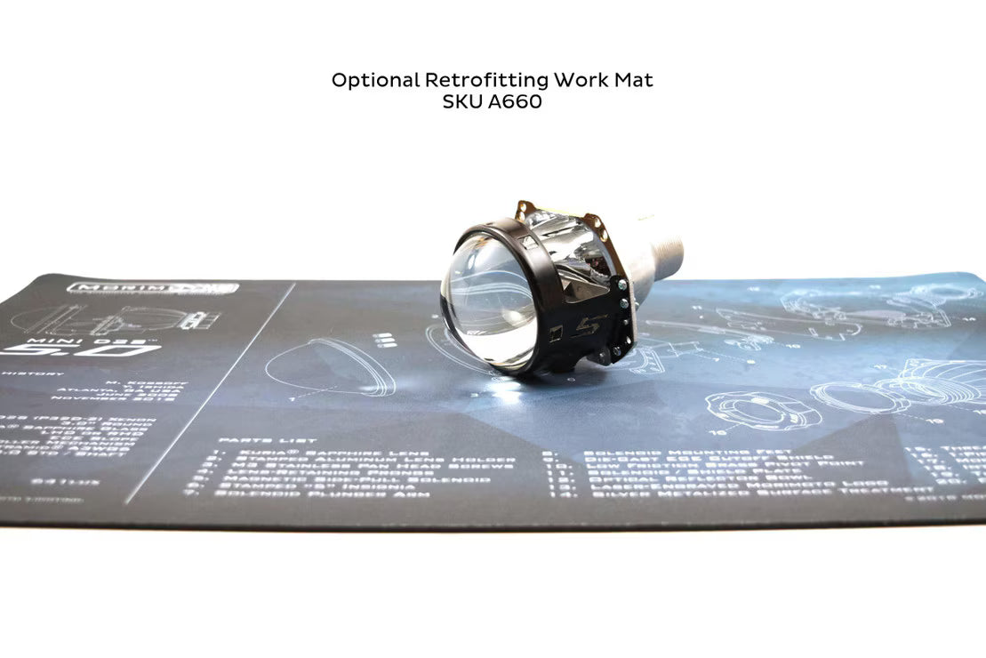 Bi-Xenon: Morimoto Mini D2S 5.0 Headlight Projector Retrofit 3" LHD