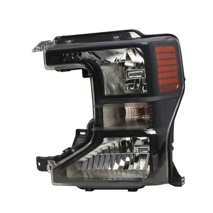 20-22 Ford Superduty Black Housing With Orange Reflector Halogen Headlights