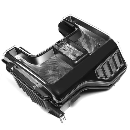 17-19 Ford f250 F350 F450 F550 SuperDuty Headlights Black with Clear Reflector