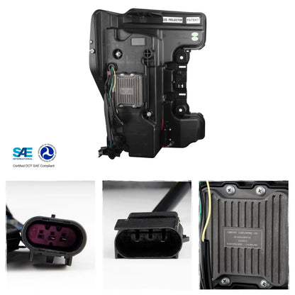 17-18 F250 F350 F450 SuperDuty [Full LED] DRL Sequental Projector Headlights