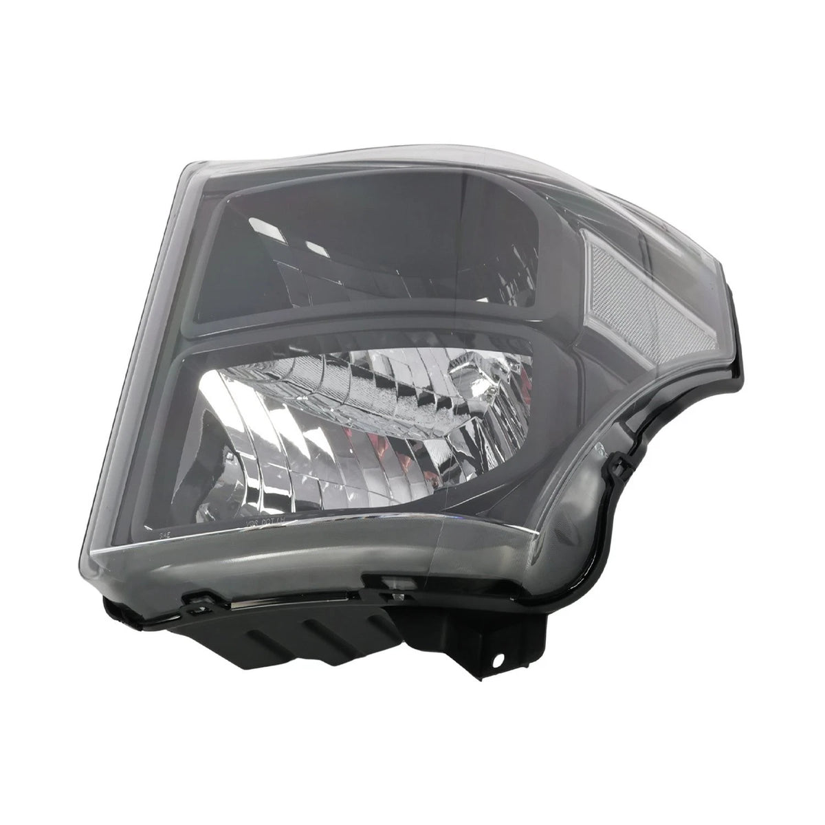 11–16 Ford F250 F350 F450 F550 Super Duty Black Headlights with Clear Reflectors