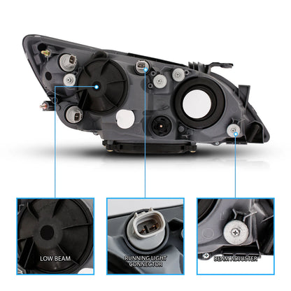 01-05 Lexus IS300 Black OEM Style Headlight