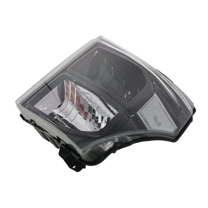 11–16 Ford F250 F350 F450 F550 Super Duty Black Headlights with Clear Reflectors