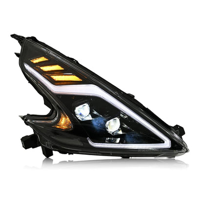 09-20 Nissan 370Z Black Housing Start Up Animation Headlights