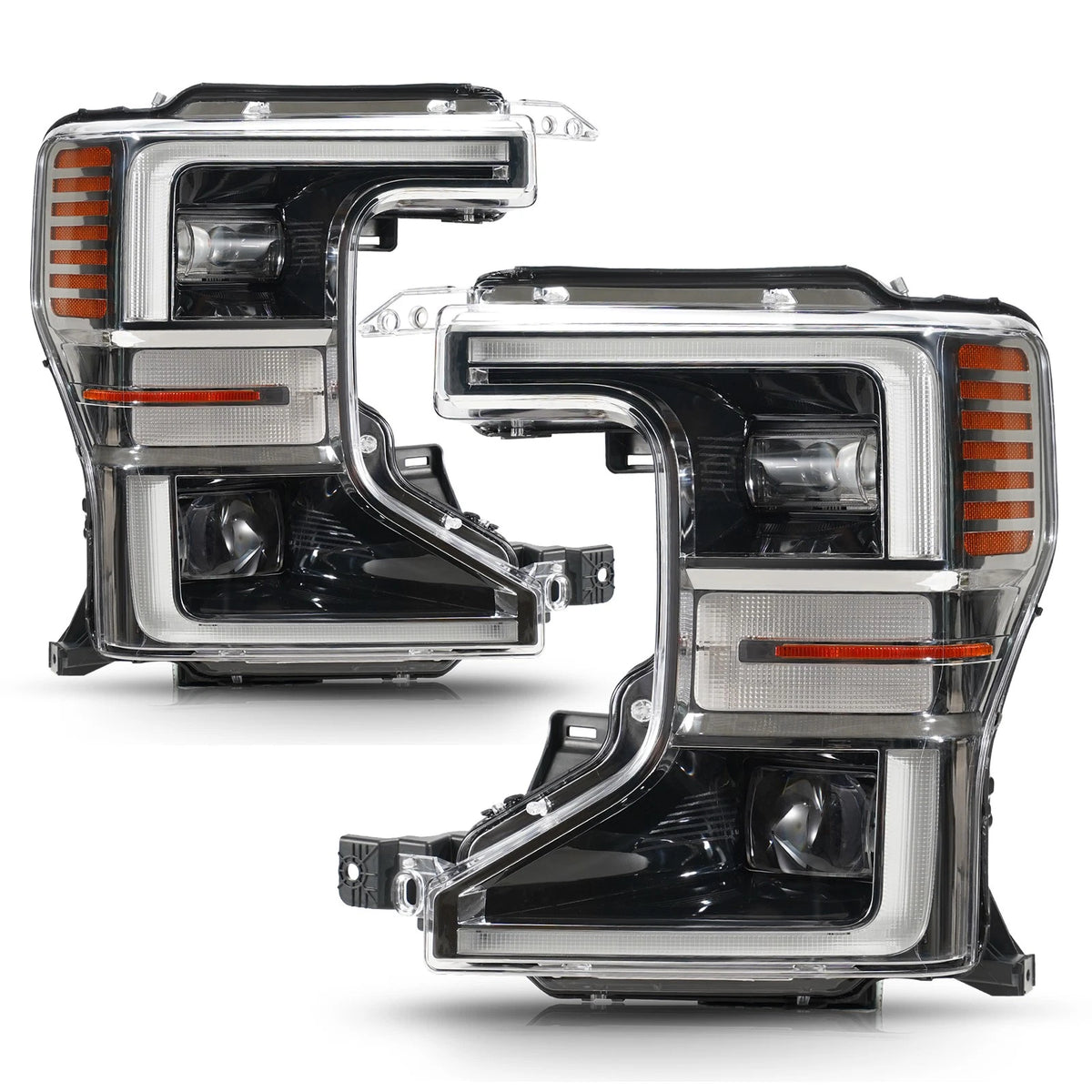 20-22 Ford F-250 Super Duty Chrome LED Headlights